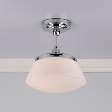Där Lighting CAD0150 - Lustră aplicată pentru baie CADEN 1xE27/60W/230V IP44 crom lucios