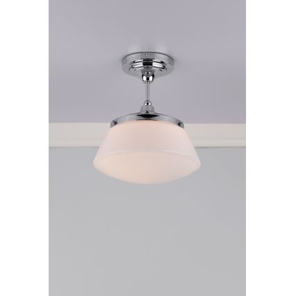 Där Lighting CAD0150 - Lustră aplicată pentru baie CADEN 1xE27/60W/230V IP44 crom lucios