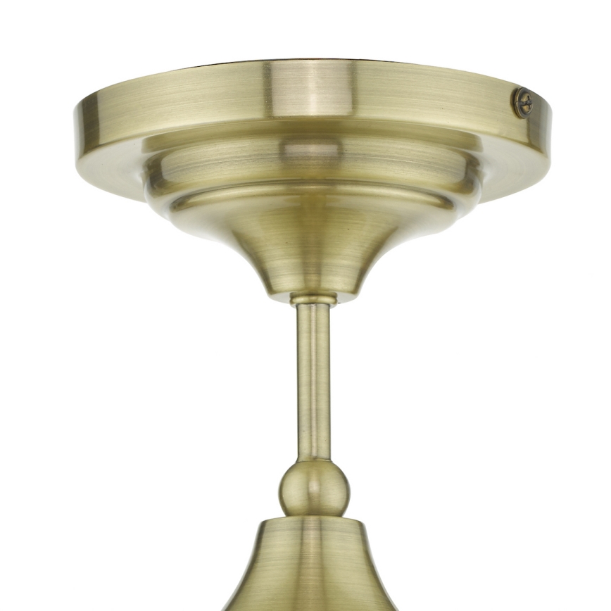 Där Lighting CAD0175 - Plafonieră de tavan pentru baie CADEN 1xE27/60W/230V IP44 alamă
