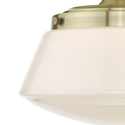Där Lighting CAD0175 - Plafonieră de tavan pentru baie CADEN 1xE27/60W/230V IP44 alamă