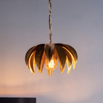 Där Lighting CAR0135 - Candelabru cu lanț CARA 1xE27/60W/230V auriu