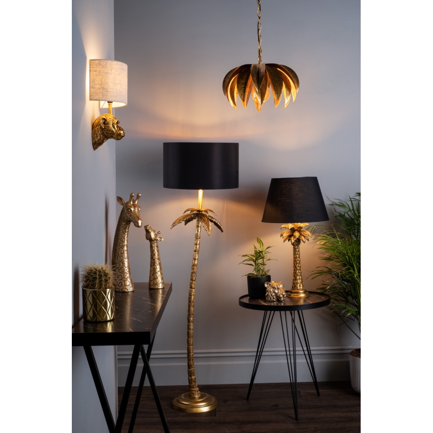 Där Lighting CAR0135 - Candelabru cu lanț CARA 1xE27/60W/230V auriu