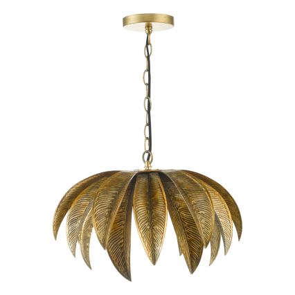 Där Lighting CAR0135 - Candelabru cu lanț CARA 1xE27/60W/230V auriu