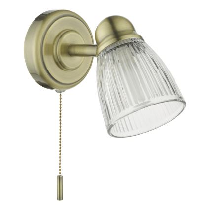 Där Lighting CED0775 - Lampă de perete pentru baie CEDRIC 1xG9/25W/230V IP44 alamă