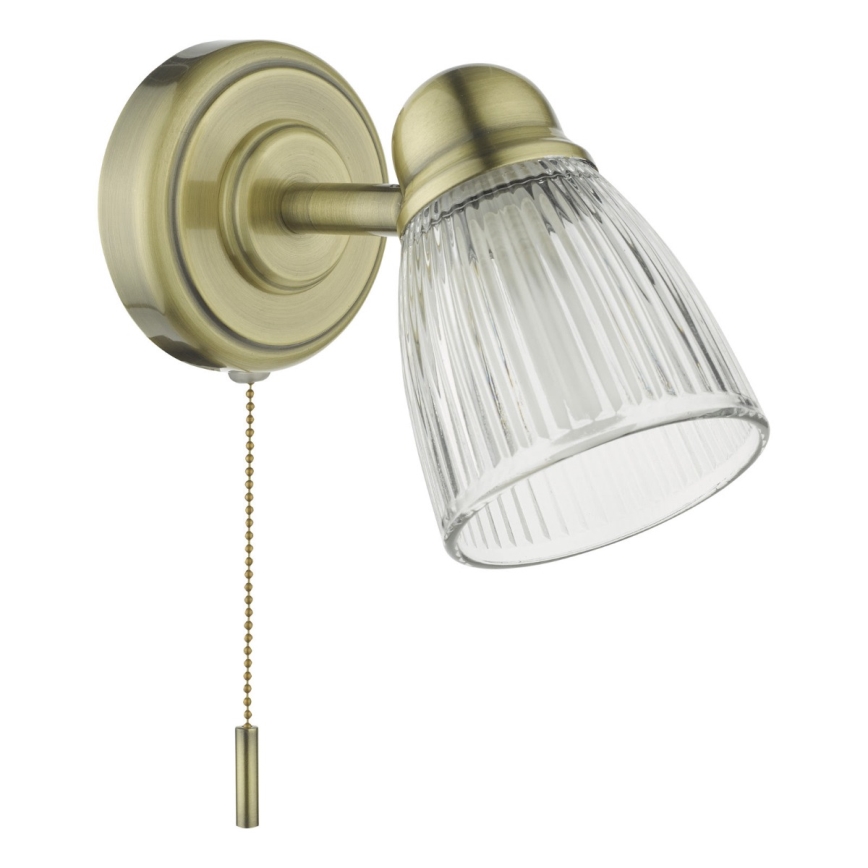 Där Lighting CED0775 - Lampă de perete pentru baie CEDRIC 1xG9/25W/230V IP44 alamă