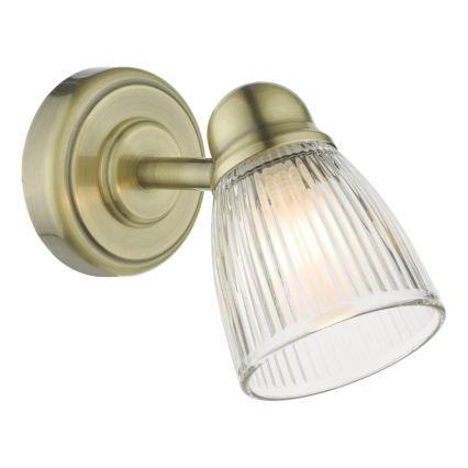 Där Lighting CED0775 - Lampă de perete pentru baie CEDRIC 1xG9/25W/230V IP44 alamă