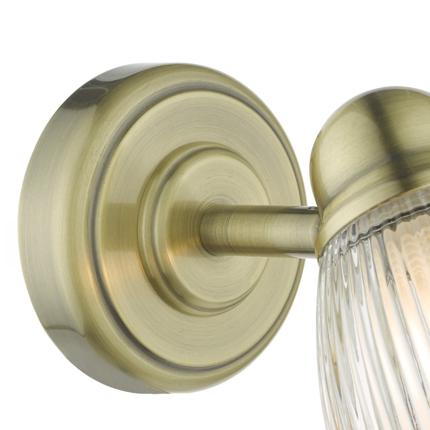 Där Lighting CED0775 - Lampă de perete pentru baie CEDRIC 1xG9/25W/230V IP44 alamă