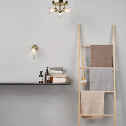 Där Lighting CED7675 - Aplică spot pentru baie CEDRIC 3xG9/25W/230V IP44 alamă