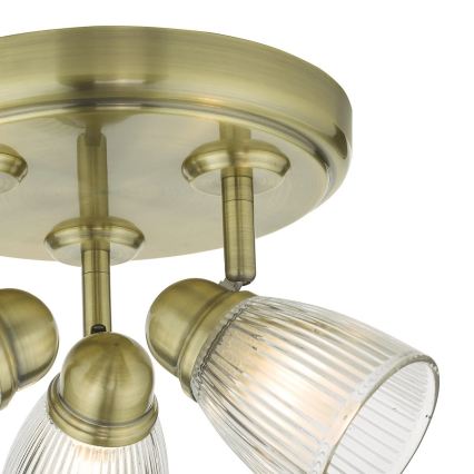 Där Lighting CED7675 - Aplică spot pentru baie CEDRIC 3xG9/25W/230V IP44 alamă