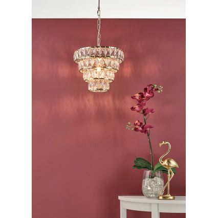 Där Lighting CER0135 - Candelabru pe lanț CERYS 1xE27/60W/230V auriu