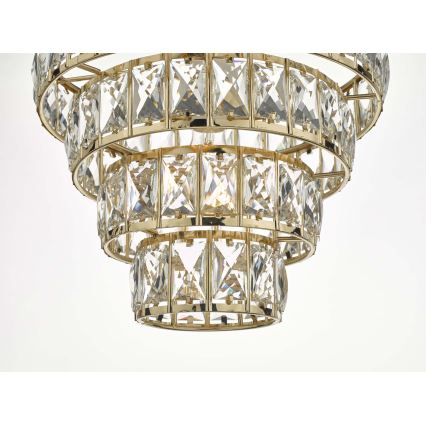 Där Lighting CER0135 - Candelabru pe lanț CERYS 1xE27/60W/230V auriu