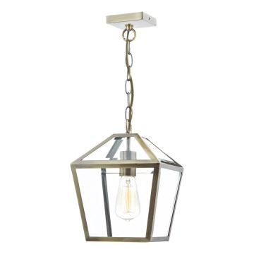 Där Lighting CHU0175 - Lustră cu lanț CHURCHILL 1xE27/60W/230V alamă