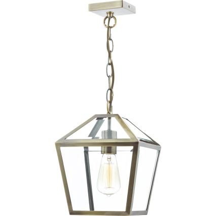 Där Lighting CHU0175 - Lustră cu lanț CHURCHILL 1xE27/60W/230V alamă