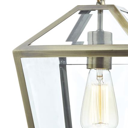 Där Lighting CHU0175 - Lustră cu lanț CHURCHILL 1xE27/60W/230V alamă