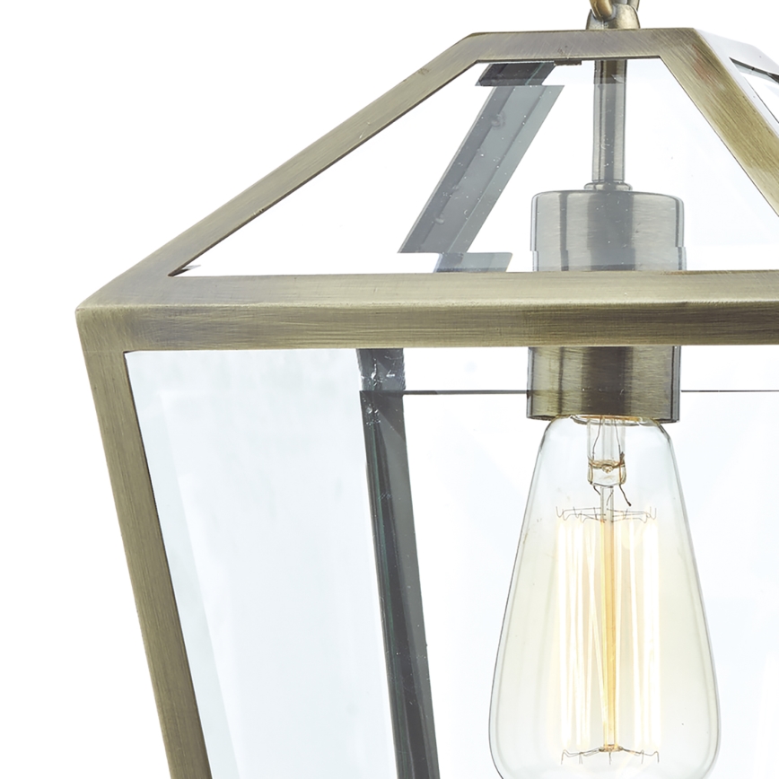 Där Lighting CHU0175 - Lustră cu lanț CHURCHILL 1xE27/60W/230V alamă