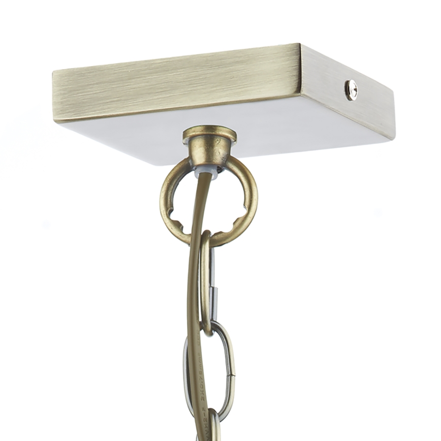 Där Lighting CHU0175 - Lustră cu lanț CHURCHILL 1xE27/60W/230V alamă