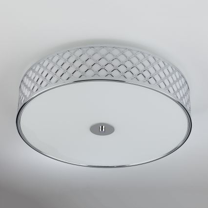 Där Lighting CIV5050 - Plafonieră CIVIC 5x E14/60W/230V, diametru 50 cm, crom lucios