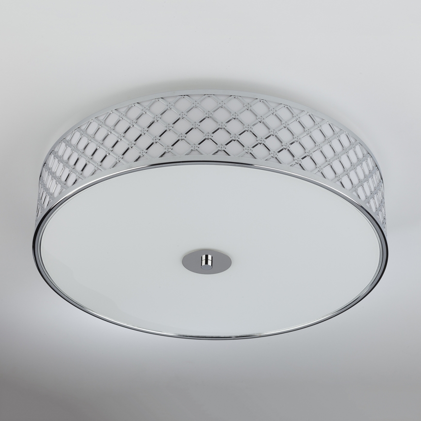 Där Lighting CIV5050 - Plafonieră CIVIC 5x E14/60W/230V, diametru 50 cm, crom lucios