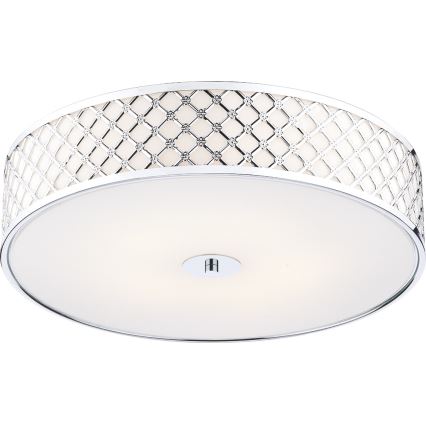 Där Lighting CIV5050 - Plafonieră CIVIC 5x E14/60W/230V, diametru 50 cm, crom lucios