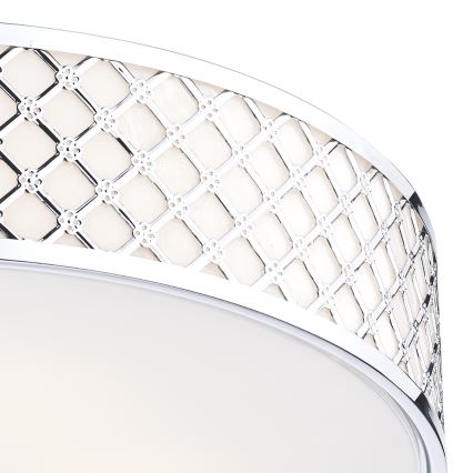 Där Lighting CIV5050 - Plafonieră CIVIC 5x E14/60W/230V, diametru 50 cm, crom lucios