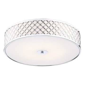 Där Lighting CIV5050 - Plafonieră CIVIC 5x E14/60W/230V, diametru 50 cm, crom lucios