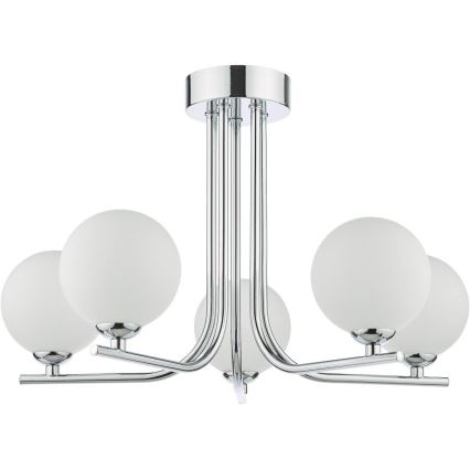 Där Lighting CRA5450-02 - Lustră pe tijă CRADLE 5xG9/25W/230V crom lucios
