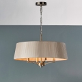 Där Lighting CRI0429 - Candelabru suspendat cu lanț CRISTIN 4xE14/40W/230V alamă/taupe