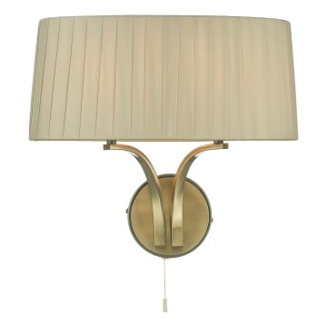 Där Lighting CRI0929 - Lampă de perete CRISTIN 2xE14/40W/230V alamă/taupe