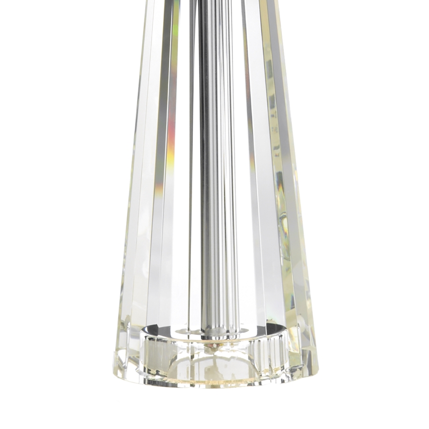 Där Lighting CYP4208 - Lampă de masă CYPRUS 1xE27/60W/230V crem/transparent
