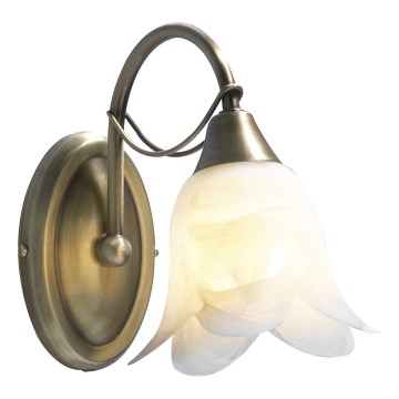 Där Lighting DOU0775 - Aplică de perete DOUBLET 1xE14/40W/230V alamă