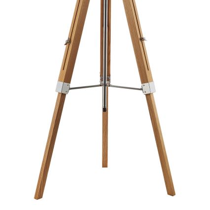 Där Lighting EAS4943 - Lampă de podea EASEL 1xE27/60W/230V maro