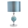 Där Lighting ELS4223 - Lampă de masă ELSA 1xE27/40W/230V albastru/crom lucios