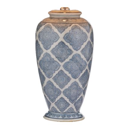 Där Lighting ELY4223 - Lampă de birou ELY 1xE27/60W/230V albastră