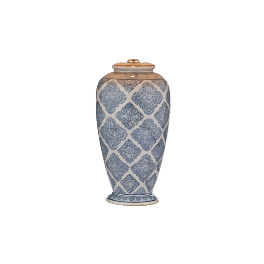 Där Lighting ELY4223 - Lampă de birou ELY 1xE27/60W/230V albastră
