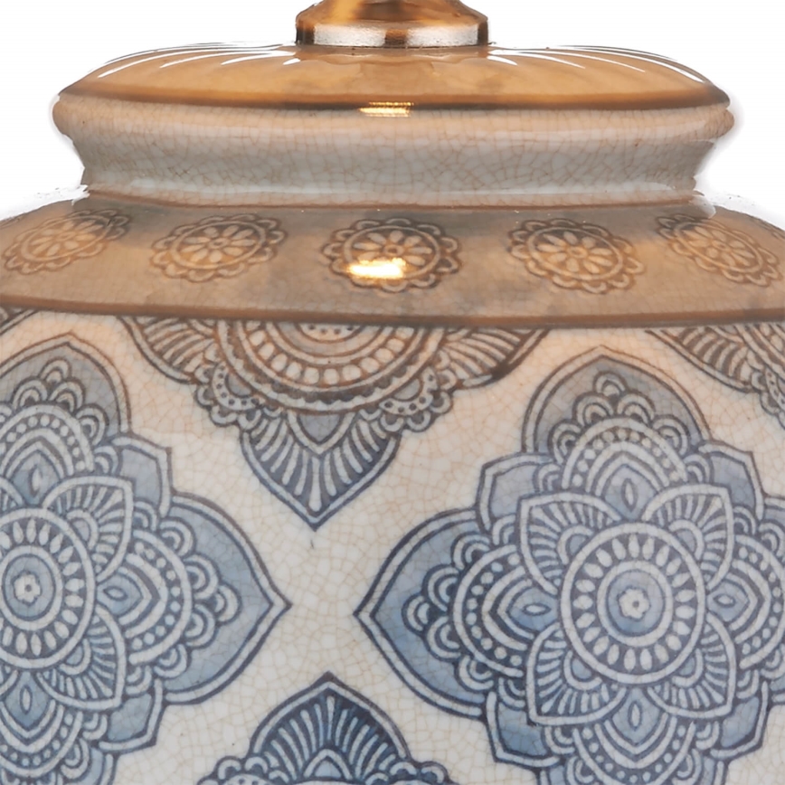 Där Lighting ELY4223 - Lampă de birou ELY 1xE27/60W/230V albastră