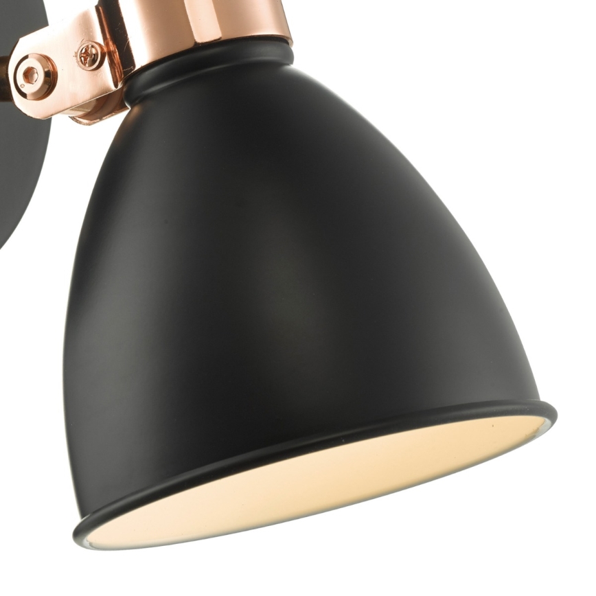 Där Lighting FRE0722 - Aplică de perete tip spot FREDERICK 1xE14/40W/230V neagră