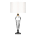 Där Lighting HIN4208 - Lampă de masă HINTON 1xE27/60W/230V alb/crom lucios