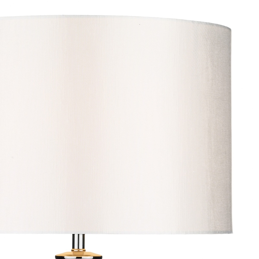 Där Lighting HIN4208 - Lampă de masă HINTON 1xE27/60W/230V alb/crom lucios