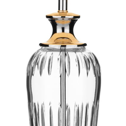 Där Lighting HIN4208 - Lampă de masă HINTON 1xE27/60W/230V alb/crom lucios