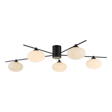 Där Lighting JAS5422 - Lustru aplicat JASPER 5xG9/25W/230V, negru