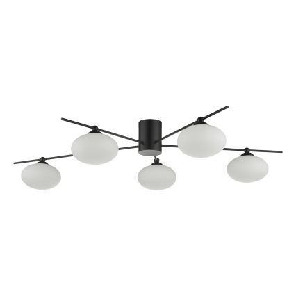 Där Lighting JAS5422 - Lustru aplicat JASPER 5xG9/25W/230V, negru