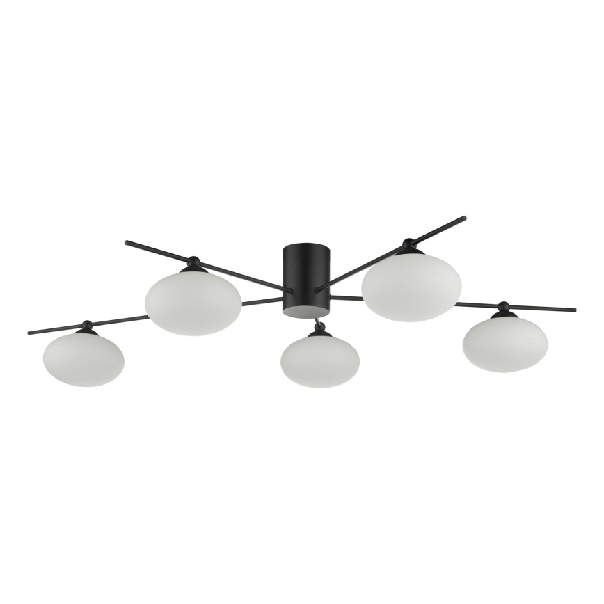 Där Lighting JAS5422 - Lustru aplicat JASPER 5xG9/25W/230V, negru