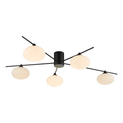 Där Lighting JAS5422 - Lustru aplicat JASPER 5xG9/25W/230V, negru