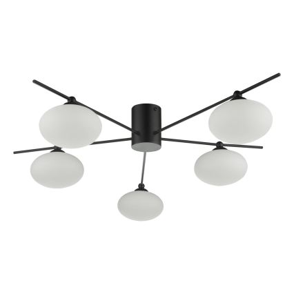 Där Lighting JAS5422 - Lustru aplicat JASPER 5xG9/25W/230V, negru