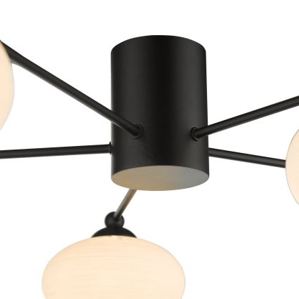 Där Lighting JAS5422 - Lustru aplicat JASPER 5xG9/25W/230V, negru