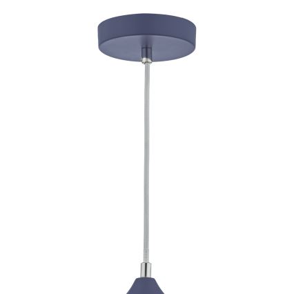 Där Lighting KAE0123 - Lustră suspendată pe cablu KAELAN 1xE27/60W/230V albastră
