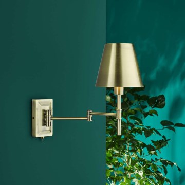 Där Lighting KEN0775 - Lampă de perete flexibilă KENSINGTON 1xE14/25W/230V alamă