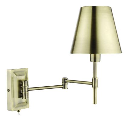 Där Lighting KEN0775 - Lampă de perete flexibilă KENSINGTON 1xE14/25W/230V alamă