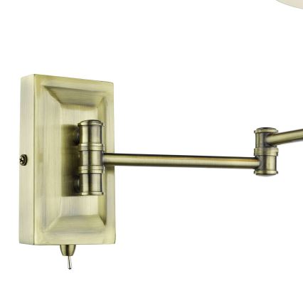 Där Lighting KEN0775 - Lampă de perete flexibilă KENSINGTON 1xE14/25W/230V alamă