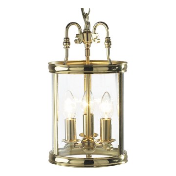 Där Lighting LAM0340 - Candelabru suspendat LAMBETH 3xE14/60W/230V alamă